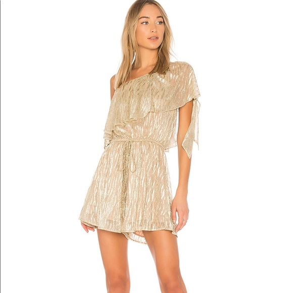 Elliatt Pants - Elliatt Pointe Playsuit in Gold